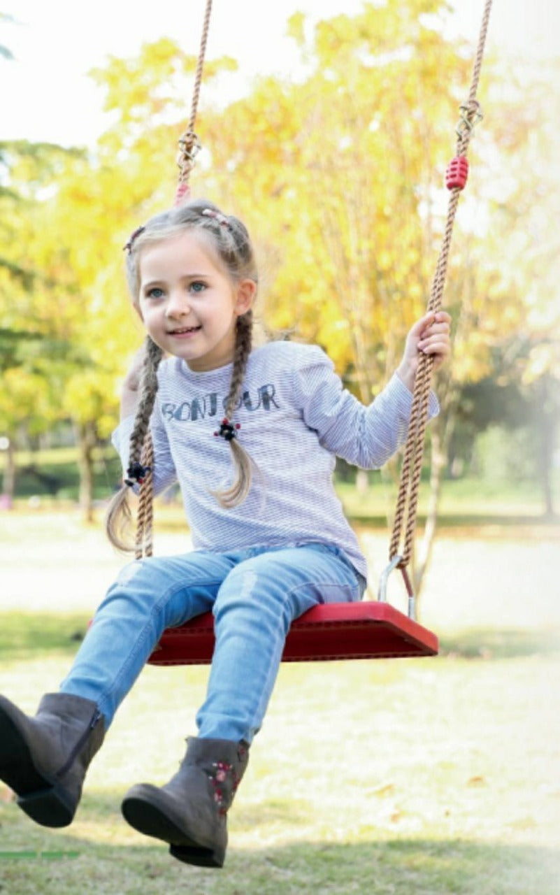Waterproof Swing Seat Tree Swing Outdoor/Playground/Garden 150kg weight capacity  (Black)