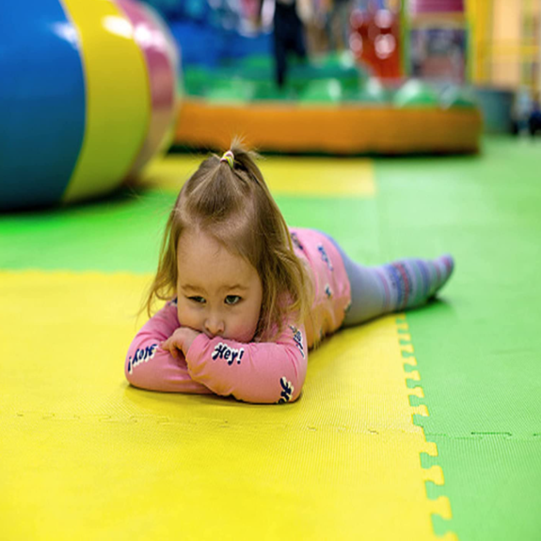 EVA Interlocking Play Mat: Floor Mat for Kids (1M x 1M x 25MM, Set of 2 Pcs)