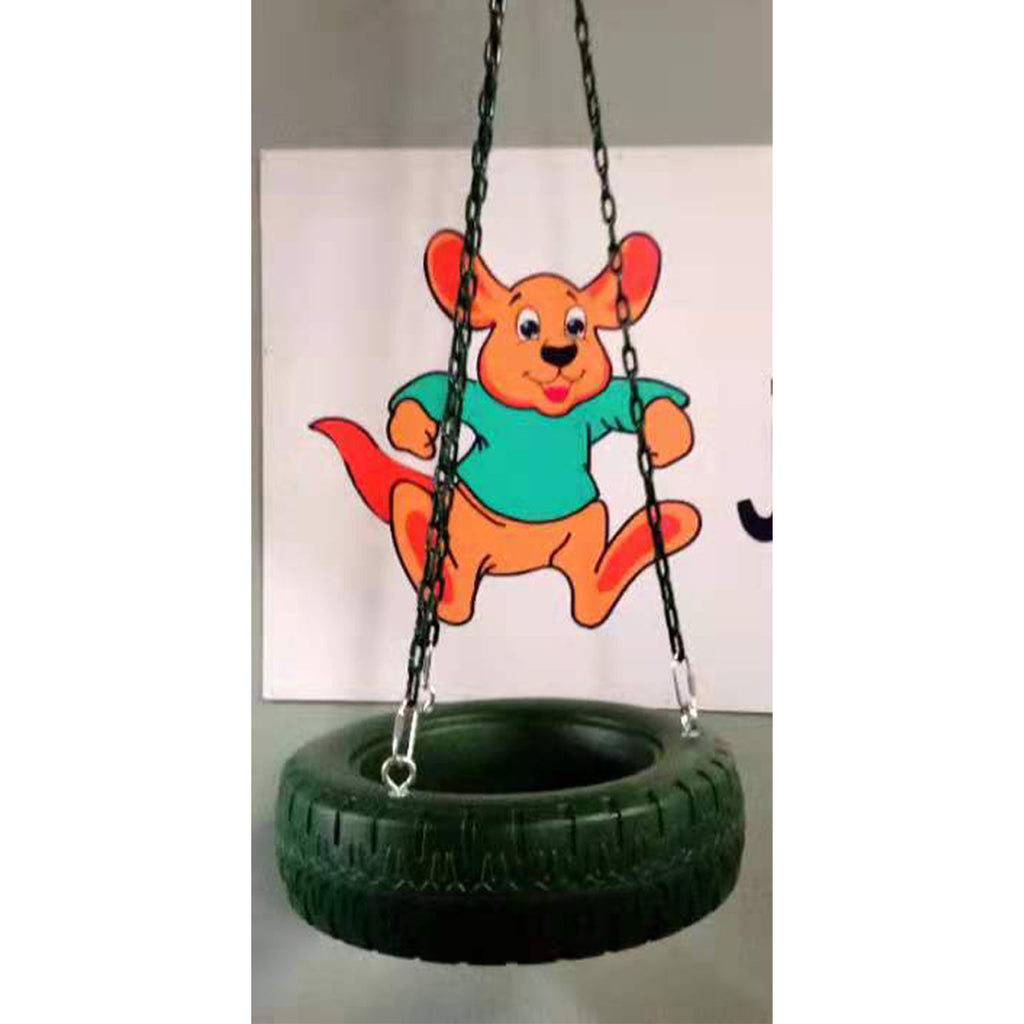 3 Chain Rubber Tire Swing Seat Set