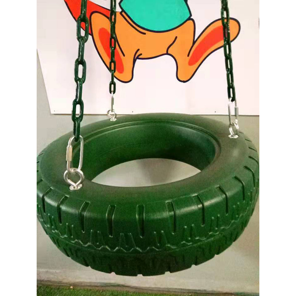 3 Chain Rubber Tire Swing Seat Set