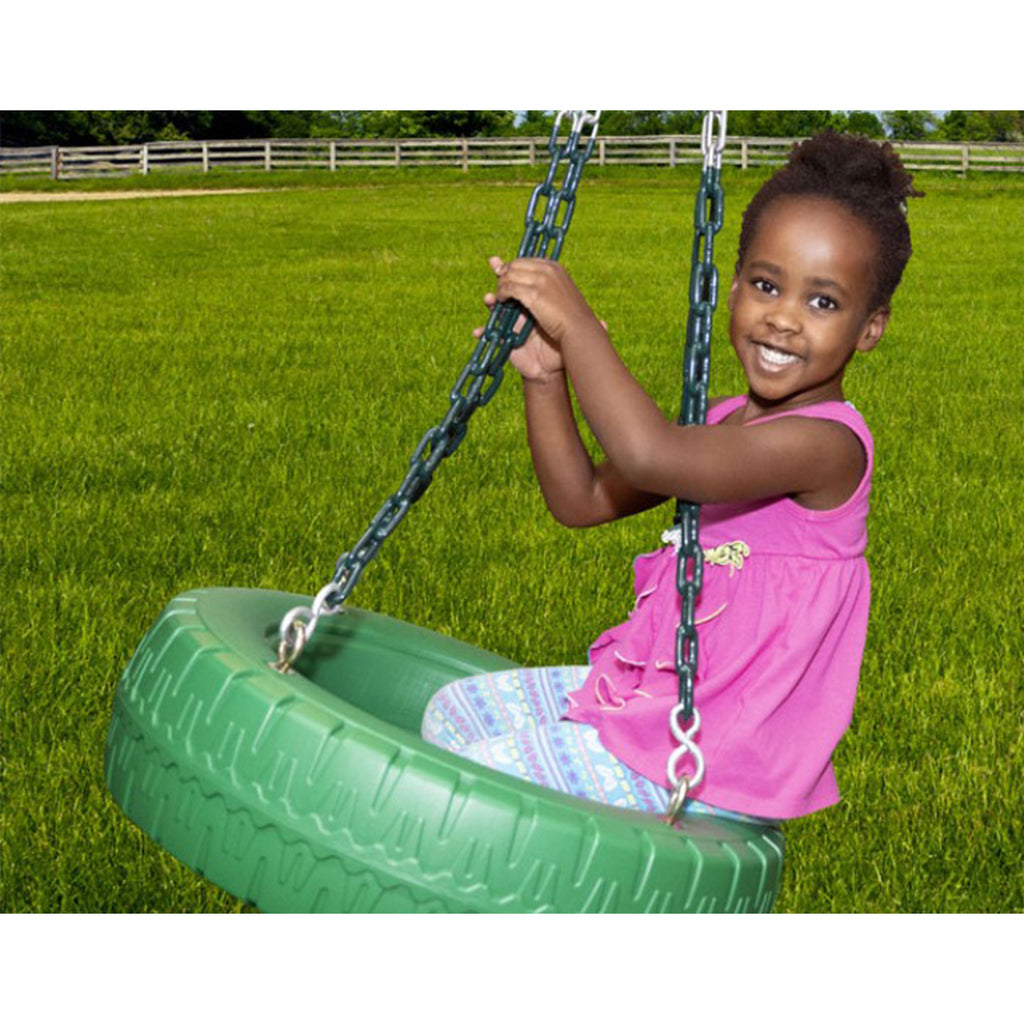 3 Chain Rubber Tire Swing Seat Set
