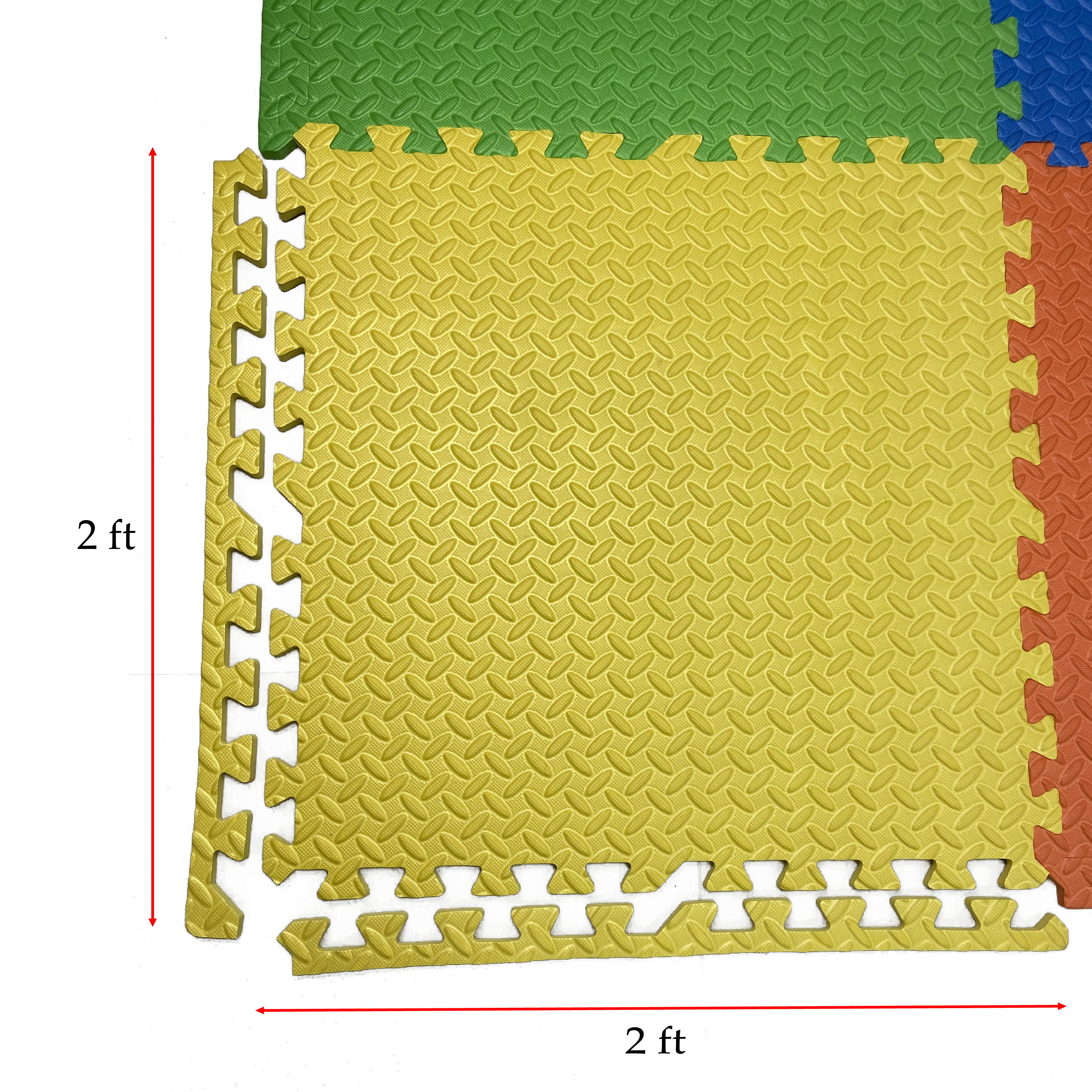 2ft. x 2ft. x 12mm interlocking floor mats, floor mats, rubber floor mats for home, interlocking foam floor tiles