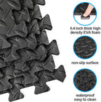 12mm Eva mats - Black/Grey (Set of 6pcs.)