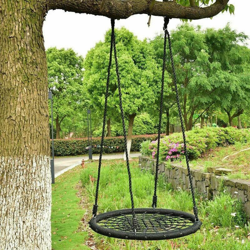Nest web Hammock Swing for Kids Outdoor Indoor Heavy Duty Garden Swing Steel Hammock  (Black, DIY(Do-It-Yourself))