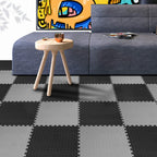 12mm Eva mats - Black/Grey (Set of 6pcs.)