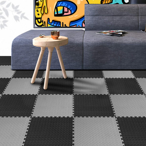 12mm Eva mats - Black/Grey (Set of 6pcs.)