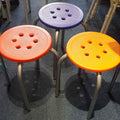 Iron Lab Stool (Set of two)