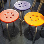 Iron Lab Stool (Set of two)