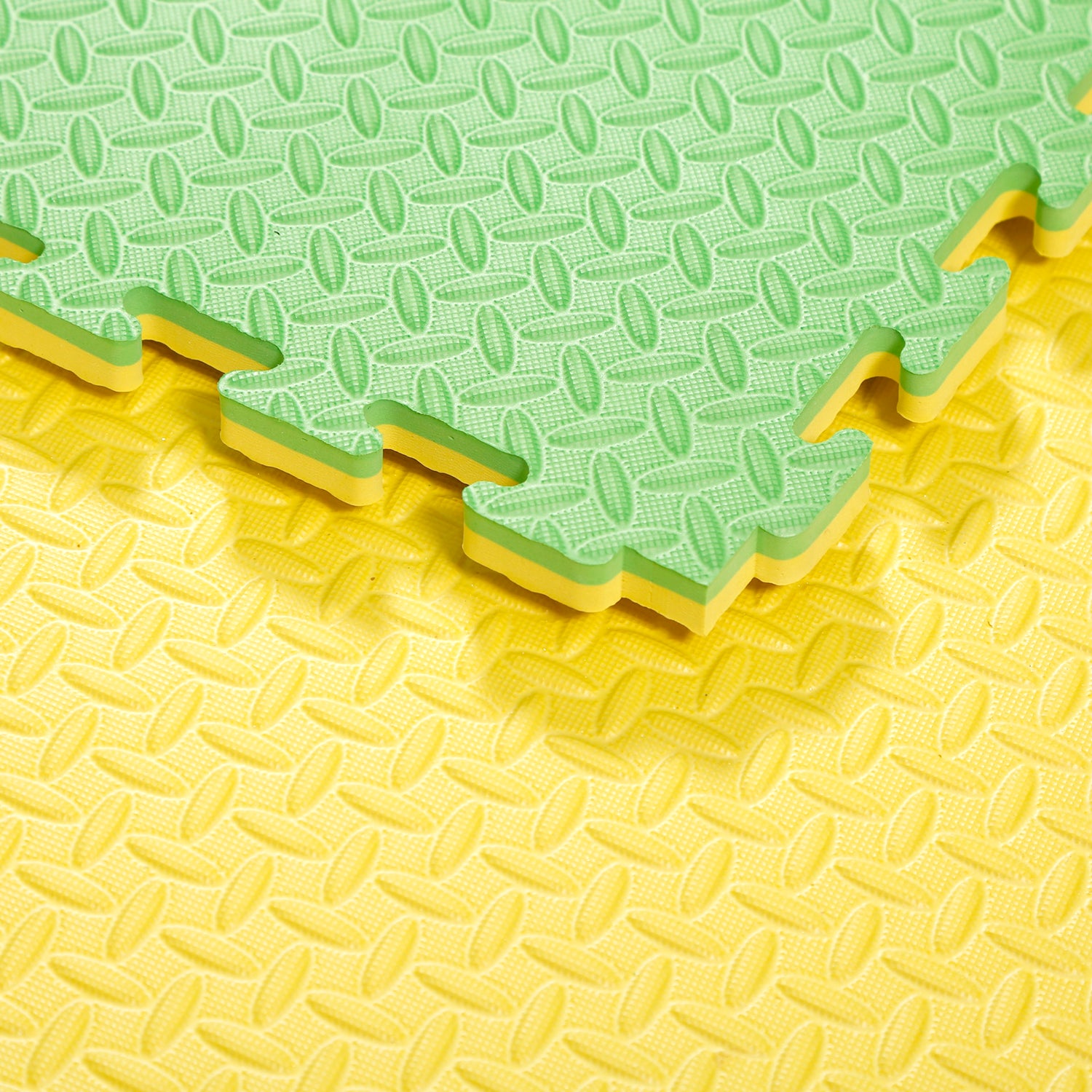 EVA Interlocking Play Mat (1m x 1m x 15mm, Set of 2) - Floor Mat for Kids