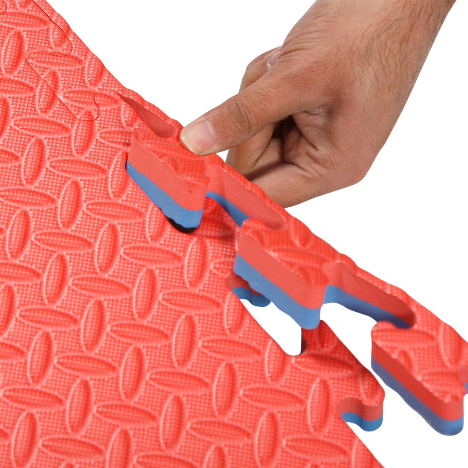 EVA Interlocking Play Mat (1m x 1m x 15mm, Set of 2) - Floor Mat for Kids