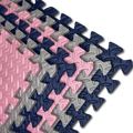 EVA Mats for Kids Foam Tiles Floor  - Pink, Grey, Navy Blue
