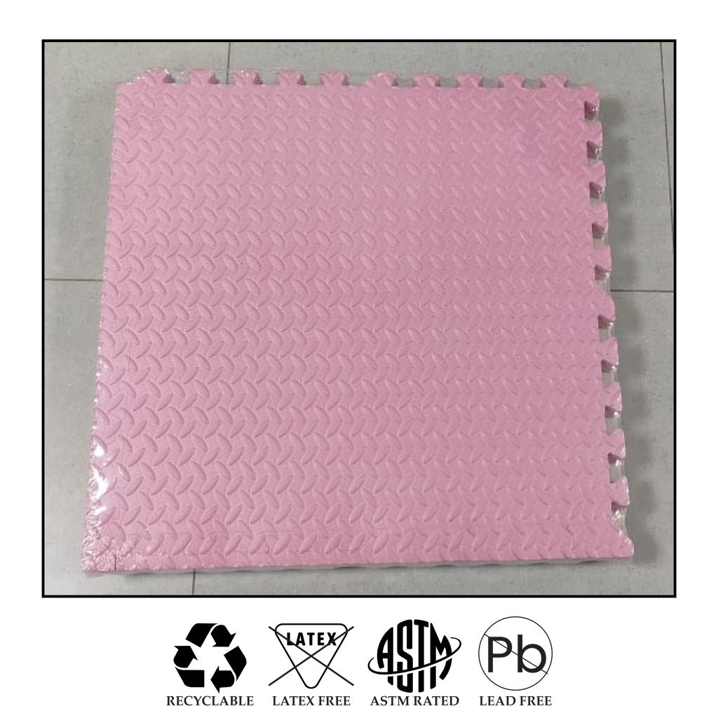 EVA Mats for Kids Foam Tiles Floor  - Pink, Grey, Navy Blue