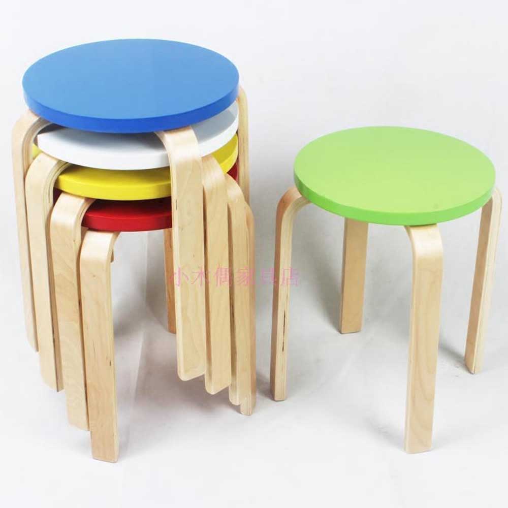 Stackable Wooden Stool