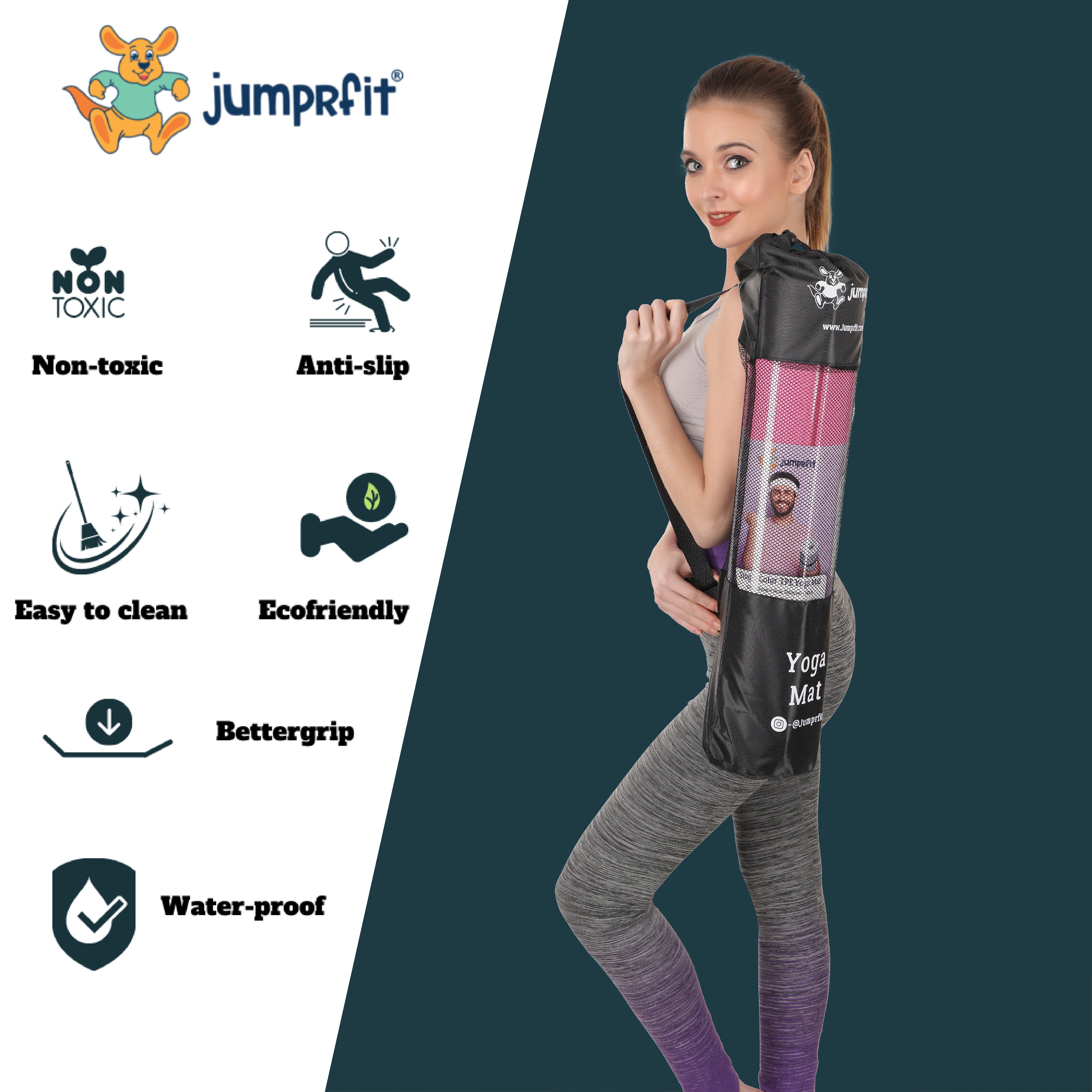 High Foaming TPE Yoga Mat- 10mm (Single color)