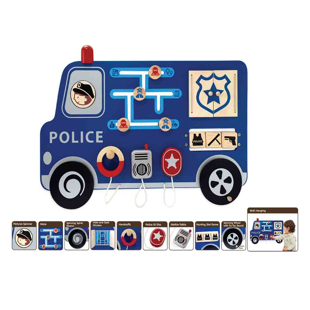 Wall Play Board - Police Truck